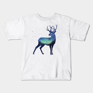 Reindeer with Galaxy Kids T-Shirt